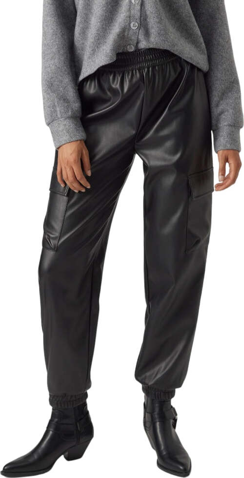 Vero-Moda-pantalone-cargo-ecopelle-nero10299437