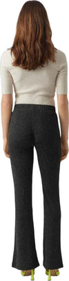 Vero-Moda-pantalone-flare-nero-luccicoso-Kanva