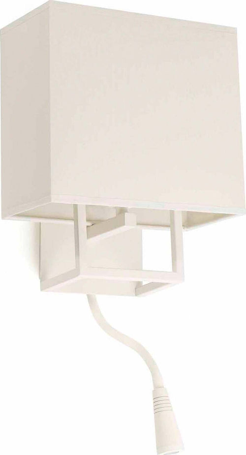 VESPER Lampada da parete bianca con lettore LED Illuminazione/Illuminazione per interni/Illuminazioni per pareti/Applique Led Mall Home - Napoli, Commerciovirtuoso.it