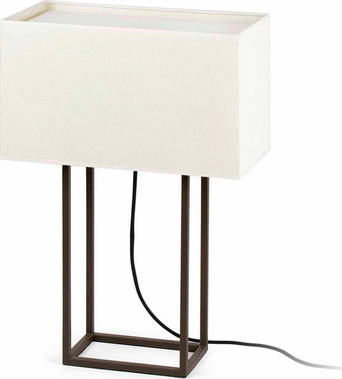 VESPER Lampada da tavolo marrone e beige Illuminazione/Illuminazione per interni/Lampade/Lampade da tavolo e abat-jour Led Mall Home - Napoli, Commerciovirtuoso.it
