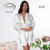 Vestaglia Donna Sexy Estiva Bianca Kimono Lingerie in Raso Camicia da Notte con Cintura Aurora Love And Bra camicia da notte L'Orchidea - Siderno, Commerciovirtuoso.it
