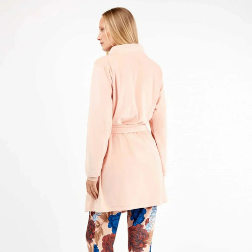 Vestaglia Donna Gisela 2/20303U – Cappotto in Pile Elasticizzato con Bottoni