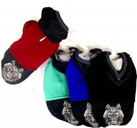 Vestiti-Per-Cane-Maglione-Maglia-Cappuccio-Taglia-L-Caldo-Inverno-Animale