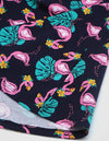 Vestito Bambina Estate Kyly Blu Navy Pink Flamingo Vestitino Estivo Bimba con Fenicotteri Rosa e Gialli Abitino Girocollo Casual 100% Cotone Fantasia Fenicottero 110215 ABITO Piccole Canaglie - Tropea, Commerciovirtuoso.it
