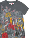 Vestito Bambina Estivo Grigio Stampa Multi Color Safari Vestitino Estate Bimba Mezze Maniche con Coulisse Fashion Casual Abito Bimba da Giorno Colorato vestito bambina/ragazza Piccole Canaglie - Tropea, Commerciovirtuoso.it