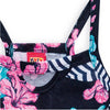 Vestito Bambina Estivo Nero Rosa Stampa Fiori Vestitino Corto Estate Bimba Abito Leggero Casual Abitino Leggero ABITO Piccole Canaglie - Tropea, Commerciovirtuoso.it