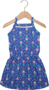 Vestito Bambina Estivo Stampato Multi Colore Vestitino Estate Casual Bimba Leggero 100% Cotone Abito Fantasia Ananas Abitino Corto con Elastico in Vita VESTITO Piccole Canaglie - Tropea, Commerciovirtuoso.it