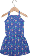 Vestito Bambina Estivo Stampato Multi Colore Vestitino Estate Casual Bimba Leggero 100% Cotone Abito Fantasia Ananas Abitino Corto con Elastico in Vita VESTITO Piccole Canaglie - Tropea, Commerciovirtuoso.it