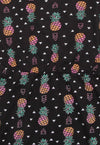 Vestito Bambina Estivo Stampato Multi Colore Vestitino Estate Casual Bimba Leggero 100% Cotone Abito Fantasia Ananas Abitino Corto con Elastico in Vita VESTITO Piccole Canaglie - Tropea, Commerciovirtuoso.it