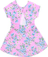 Vestito Bambina Fiori Rosa Estivo Vestitino Fiori Azzurri Multi Colore Fantasia Floreale Abito Estate Bimba Mezze Maniche Abitino Casual 96% Cotone ABITO Piccole Canaglie - Tropea, Commerciovirtuoso.it