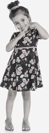 Vestito Bambina Fiori Rosa Estivo Vestitino Fiori Azzurri Multi Colore Fantasia Floreale Abito Estate Bimba Mezze Maniche Abitino Casual 96% Cotone ABITO Piccole Canaglie - Tropea, Commerciovirtuoso.it