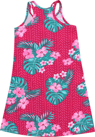 Vestito Bambina Rosa Fiori Stampato Vestitino Estate Casual Leggero 100% Cotone Abito Bimba Floreale Abitino Corto Rosa Fiori ABITO Piccole Canaglie - Tropea, Commerciovirtuoso.it