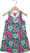 Vestito Bambina Stampato Colorato Estivo Vestitino Fiori Multi Colore Fantasia Abito Estate Bimba Abitino Casual 100% Cotone VESTITO Piccole Canaglie - Tropea, Commerciovirtuoso.it