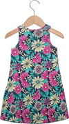 Vestito Bambina Stampato Colorato Estivo Vestitino Fiori Multi Colore Fantasia Abito Estate Bimba Abitino Casual 100% Cotone VESTITO Piccole Canaglie - Tropea, Commerciovirtuoso.it