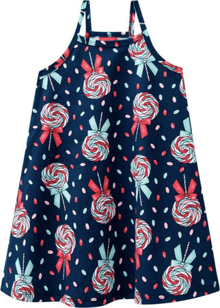 Vestito Bambina Stampato Colorato Estivo Vestitino Lecca Lecca Multi Colore Fantasia Abito Estate Bimba Abitino Casual 100% Cotone ABITO Piccole Canaglie - Tropea, Commerciovirtuoso.it