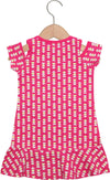 Vestito Bambina Stampato Rosa Estivo Vestitino Volant Bianco e Rosa Cuori Fantasia Abito Estate Bimba Abitino Casual 94% Cotone VESTITO Piccole Canaglie - Tropea, Commerciovirtuoso.it