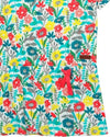 Vestito Estivo Bambina Fiori Multi Color 100% Cotone Mezze Maniche Girocollo Vestitino Bimba con Coulisse Abito Estate Girl fashion Abitino vestito bambina/ragazza Piccole Canaglie - Tropea, Commerciovirtuoso.it