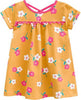 Vestito Estivo Bimba Mezze Maniche Vestitino Giallo Rosa a Fiori Estate Abito Bambina Girocollo Morbido 95% Cotone Abitino Corto ABITO Piccole Canaglie - Tropea, Commerciovirtuoso.it