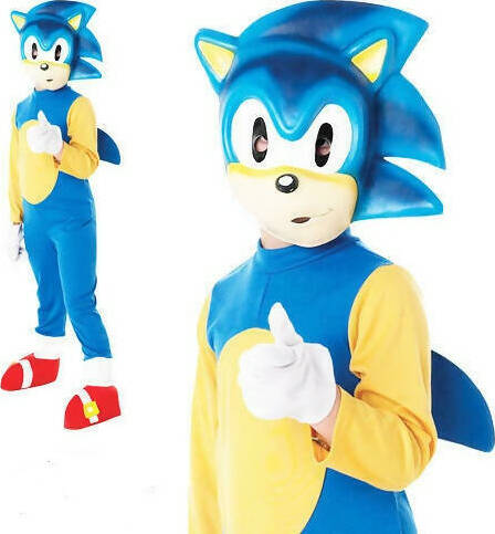 Vestito Sonic per Travestimento Bambini 3-4 Anni 104 Cm Blu Giochi e giocattoli/Giochi d'imitazione e accessori di travestimento/Costumi e travestimenti/Bambini Cartoleria Deja Vu - Crotone, Commerciovirtuoso.it