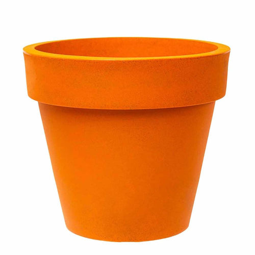 Vaso tondo Standard One Essential in plastica colorati da esterno e giardino per piante e fiori