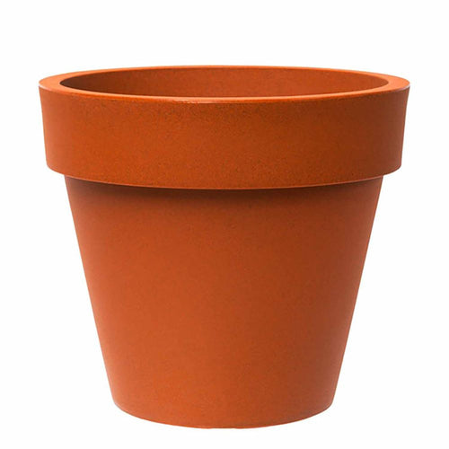 Vaso tondo Standard One Essential in plastica colorati da esterno e giardino per piante e fiori