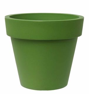 Vaso tondo "Standard One Essential" in plastica colorati da esterno e giardino per piante e fiori