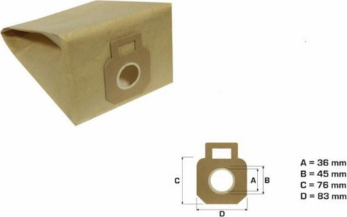 VETRELLA 5 SACCHETTI ASPIRAPOLVERE MODELLO U 1244 - VTL 963 - NS 181 Casa e cucina/Aspirapolvere e pulizia di pavimenti e finestre/Accessori per aspirapolvere/Sacchetti per aspirapolvere/Sacchetti per aspirapolvere verticale Rossi Ricambi - Venetico Marina, Commerciovirtuoso.it