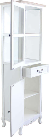 vetrina-un-cassetto-2-ante-in-legno-di-paulownia-shabby-chic-50x37x170-Bianco-Milani-Home