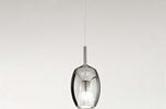 Vetro-Borosilicato-Contemporaneo-Rain-Fumè-Specchiato-D17-Senza-Rosone