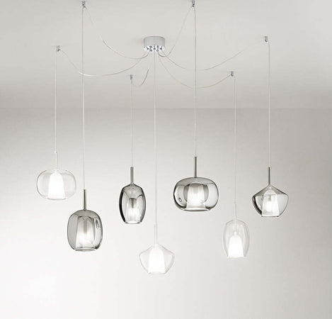 Vetro-Borosilicato-Contemporaneo-Rain-Fumè-Specchiato-D17-Senza-Rosone