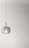 Vetro-Borosilicato-Contemporaneo-Rain-Fumè-Specchiato-D22,5-Senza-Rosone