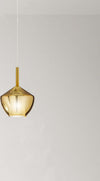 Vetro-Borosilicato-Contemporaneo-Rain-Oro-Specchiato-D20-Senza-Rosone