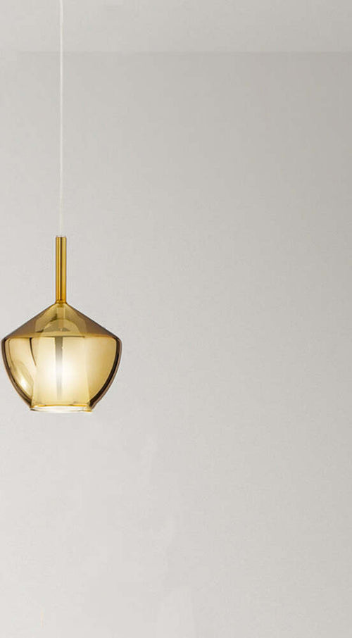 Vetro-Borosilicato-Contemporaneo-Rain-Oro-Specchiato-D20-Senza-Rosone