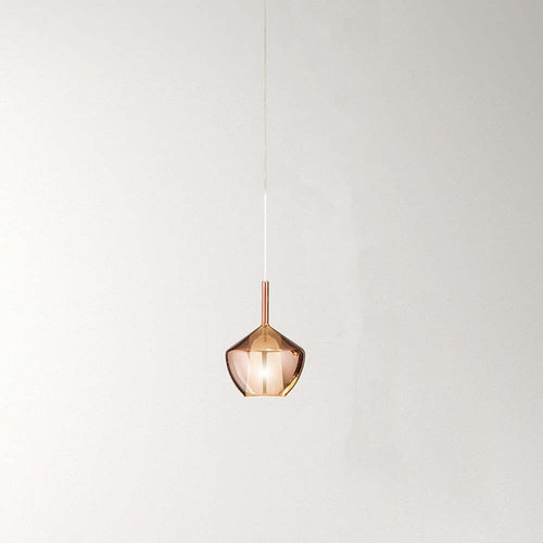 Vetro-Borosilicato-Contemporaneo-Rain-Rame-Specchiato-D22,5-Senza-Rosone