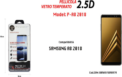 Vetro Temperato Pellicola Per Samsung Galaxy A8 2018 Copertura Maxtech P-a8 2018 Pellicole Protettive Trade Shop italia - Napoli, Commerciovirtuoso.it