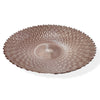 Piatto decorato centrotavola Fashion in vetro per tavola natalizia da 40 cm