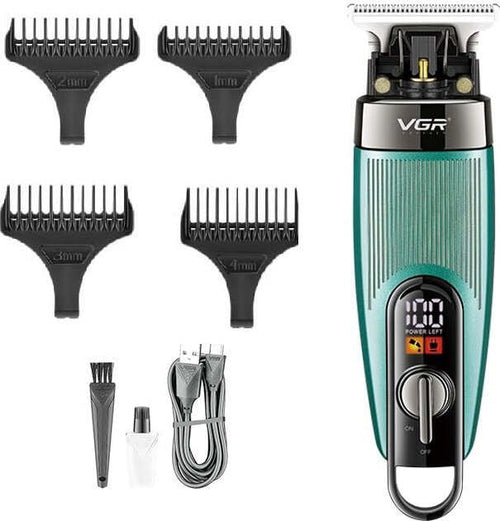 VGR-V-975-RASOIO-ELETTRICO-TAGLIA-CAPELLI-PROFESSIONALE-REGOLA-BARBA-DISPLAY-USB