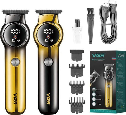VGR-V-989-RASOIO-ELETTRICO-TAGLIA-CAPELLI-PROFESSIONALE-REGOLA-BARBA-DISPLAY-USB