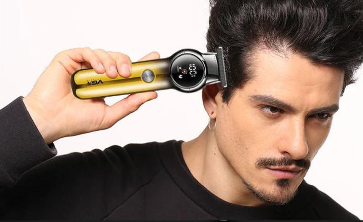VGR-V-989-RASOIO-ELETTRICO-TAGLIA-CAPELLI-PROFESSIONALE-REGOLA-BARBA-DISPLAY-USB