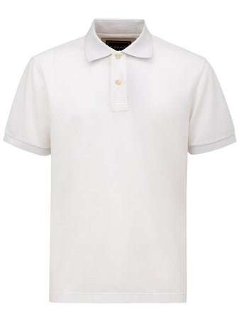 CANALI Polo Canali bianco manica corta da uomo