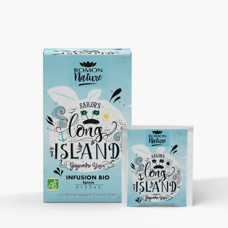 Regalo Sacchetto di stoffa Natalizio Con Vino Francese Rosso Biologico 75cl Taliani/ Infusion Sailor's Long Island Bio Romon Nature / Cioccolato Belga Bio 90g Cachet Extra Fondente 72% con Sale /Caramelle Mentho Eucalyptus con goccia di miele