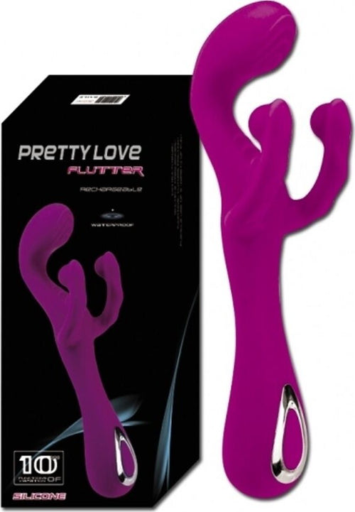 Vibratore 10 funzioni di vibrazione 100% Silicone Ricaricabile con Stimolazione Anale E Clitoridea Pretty Love Flutter 18cm Salute e cura della persona/Erotismo e contraccezione/Sex toys/Vibratori/Vibratori anali e per perineo Kondorama - Martinsicuro, Commerciovirtuoso.it