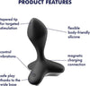 Vibratore A Spina Satisfyer Game Changer Nero Stimolatore Prostatico Plug Anale In Silicone Ricaricabile Usb Magnetico Salute e cura della persona/Erotismo e contraccezione/Sex toys/Vibratori/Vibratori classici Kondorama - Martinsicuro, Commerciovirtuoso.it