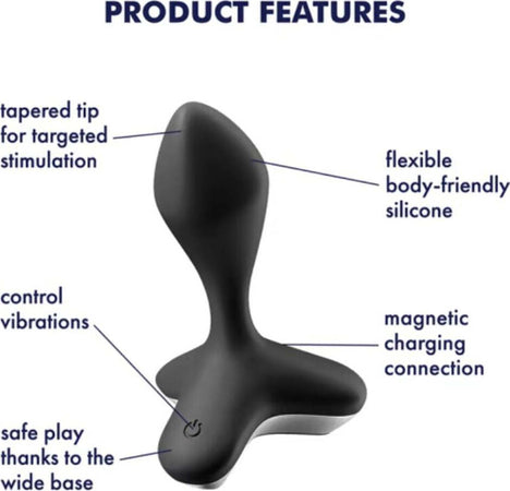 Vibratore A Spina Satisfyer Game Changer Nero Stimolatore Prostatico Plug Anale In Silicone Ricaricabile Usb Magnetico Salute e cura della persona/Erotismo e contraccezione/Sex toys/Vibratori/Vibratori classici Kondorama - Martinsicuro, Commerciovirtuoso.it