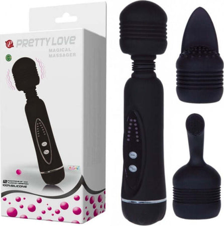 Vibratore Classico Con Punte Di Ricambio Massaggiatore Pretty Love Magical Massager 12 Funzioni 3 Teste Intercambiabili Salute e cura della persona/Erotismo e contraccezione/Sex toys/Vibratori/Vibratori classici Kondorama - Martinsicuro, Commerciovirtuoso.it