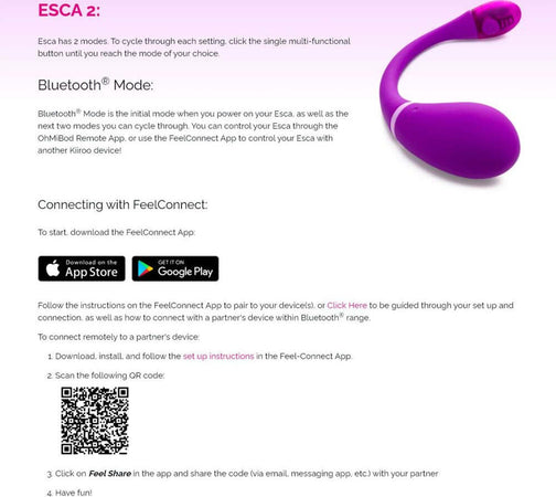 Vibratore Con Controllo Tramite App Smarthphone Kiiroo Ohmibod Esca2 Connexion Salute e cura della persona/Erotismo e contraccezione/Sex toys/Vibratori/Vibratori classici Kondorama - Martinsicuro, Commerciovirtuoso.it