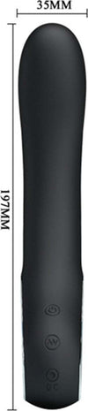 Vibratore di Design 12 Funzioni Ricaricabile USB In Silicone Nero Pretty Love - Alston / Elmer Salute e cura della persona/Erotismo e contraccezione/Sex toys/Vibratori/Vibratori G-Spot Kondorama - Martinsicuro, Commerciovirtuoso.it