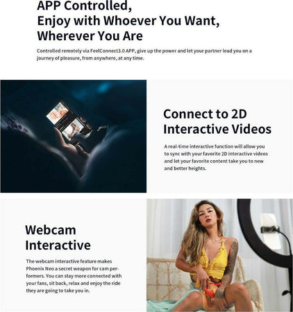 Vibratore Mastrurbatore con controllo Remoto da APP Svakom Phoenix Neo Connexion Series App Controlled Gioco Di Coppia Usb Salute e cura della persona/Erotismo e contraccezione/Sex toys/Vibratori/Vibratori classici Kondorama - Martinsicuro, Commerciovirtuoso.it