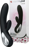 Vibratore Pretty Love Conrad Elmer Black Vibratore Rabbit Design 100% Silicone Ricaricabile USB Colore Nero 12 funzioni di vibrazione Salute e cura della persona/Erotismo e contraccezione/Sex toys/Vibratori/Vibratori Rabbit Kondorama - Martinsicuro, Commerciovirtuoso.it