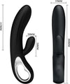 Vibratore Pretty Love Conrad Elmer Black Vibratore Rabbit Design 100% Silicone Ricaricabile USB Colore Nero 12 funzioni di vibrazione Salute e cura della persona/Erotismo e contraccezione/Sex toys/Vibratori/Vibratori Rabbit Kondorama - Martinsicuro, Commerciovirtuoso.it